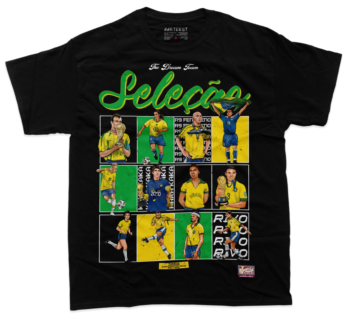 Brasil Selecao Football Legends Soccer Dream Team Series T-Shirt