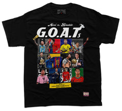 Messi vs Ronaldo CR7 GOAT Football Moments T-Shirt