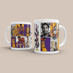 Kobe Bryant Tribute 3D Art Mugs - 11oz Ceramic Set of 2