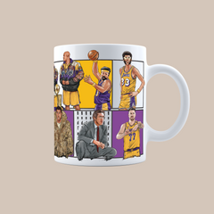 LA Lakers Dream Team Legends 3D Doodle Art - 11oz Ceramic Mug