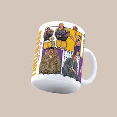 LA Lakers Dream Team Legends 3D Doodle Art - 11oz Ceramic Mug