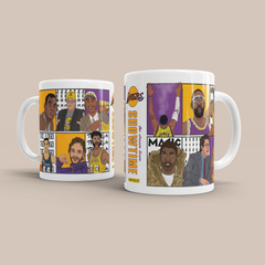 LA Lakers Dream Team Legends 3D Doodle Art - 11oz Mug