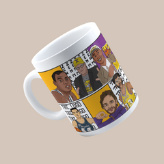 LA Lakers Dream Team Legends 3D Doodle Art - 11oz Mug