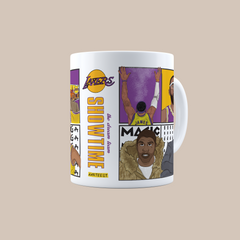 LA Lakers Dream Team Legends 3D Doodle Art - 11oz Mug