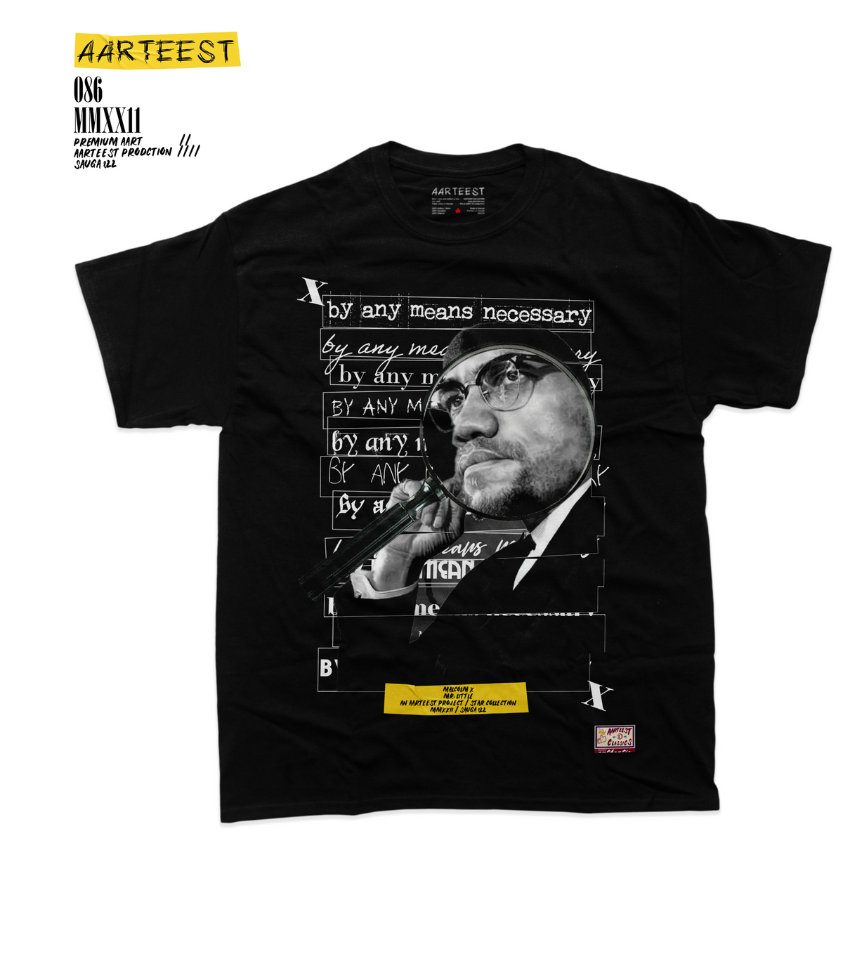 Malcolm X 'By Any Means Necessary' TShirt