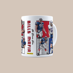 Buffalo Bills Dream Team NFL 3D Doodle Art - 11oz Ceramic Mug