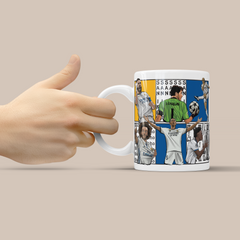 Real Madrid FC Dream Team Legends 3D Doodle Art - 11oz Mug