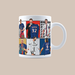Paris Saint-Germain PSG Dream Team 3D Doodle Art - 11oz Ceramic Mug
