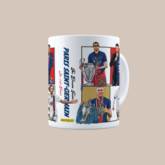 Paris Saint-Germain PSG Dream Team 3D Doodle Art - 11oz Ceramic Mug