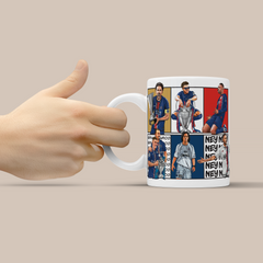 Paris Saint-Germain PSG Dream Team 3D Doodle Art - 11oz Ceramic Mug