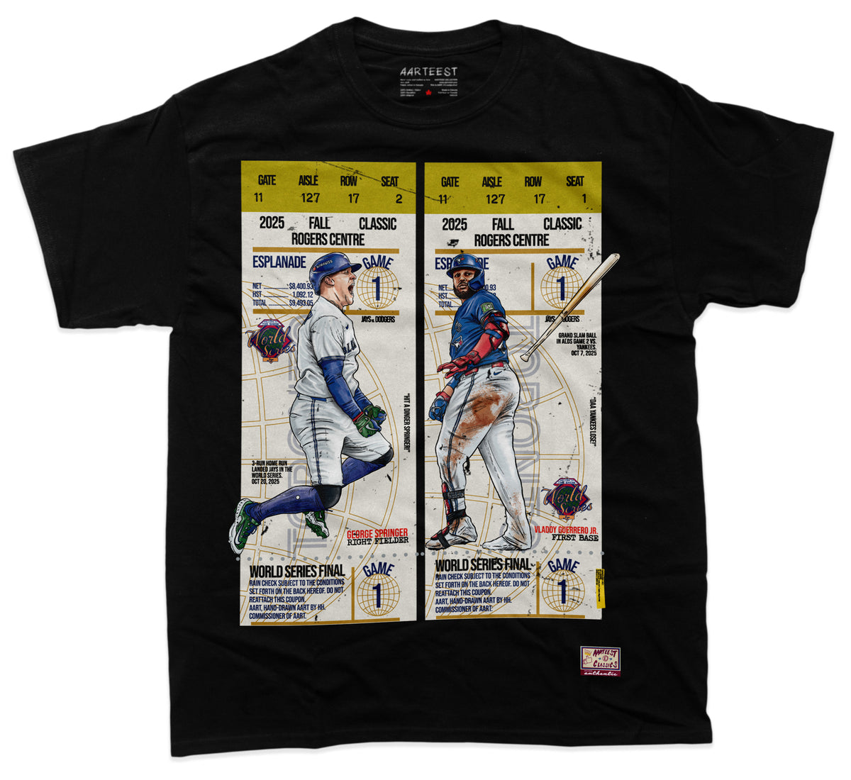 Toronto Blue Jays World Series 2025 MLB Retro Ticket T-Shirt