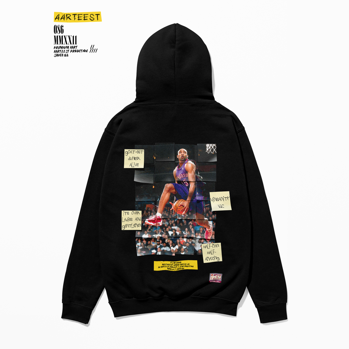Vince Carter Iconic Dunk Sticky Note Art Hoodie