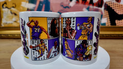 Kobe Bryant Tribute 3D Art Mugs - 11oz Ceramic Set of 2