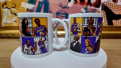 Kobe Bryant Tribute 3D Art Mugs - 11oz Ceramic Set of 2