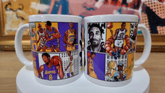 Kobe Bryant Tribute 3D Art Mugs - 11oz Ceramic Set of 2